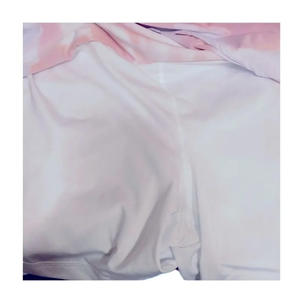 ID Ideology Women's Tie Dyed Skort Orange pink Size 2X, sport skirt 2X